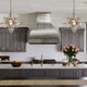 Custom Stainless Hood Classic Bell Shape with Brass Accents
