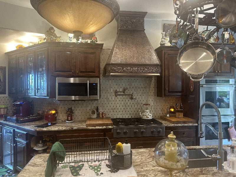 Customizable Antique Style Copper Vent Hood