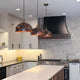 Dark Patina Stylish Copper Kitchen Range Hoods