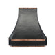 Darken Hammered Custom Copper Kitchen Range Hood with Clipped Design