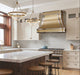 Luxury Brass Custom Kitchen Hood with Mirror Accents
