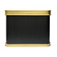 Luxury Custom Brass Fluted Box Range Hood with Ribs