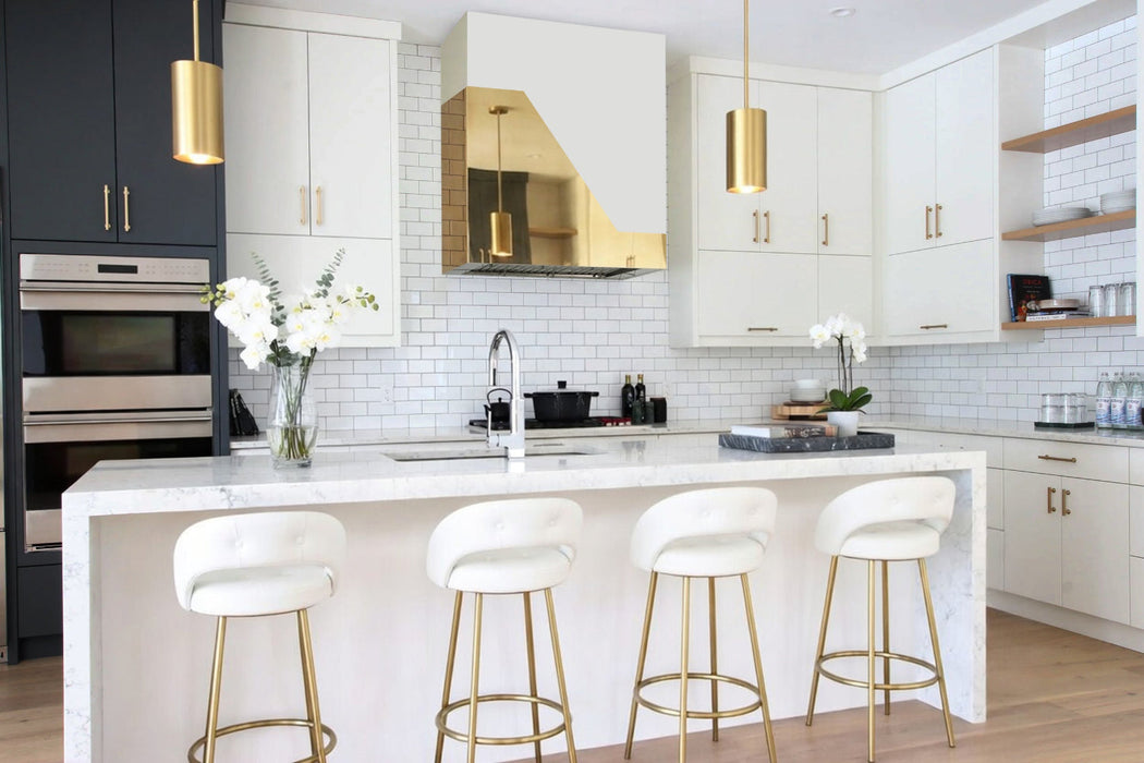 Modern Box Range Hood Custom Color Blocking Design