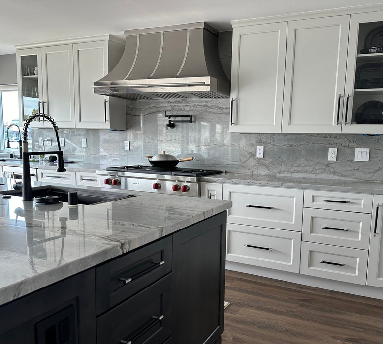 Modern Sweep Custom Stainless Steel Kitchen Range Hoods