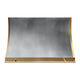 Natural Zinc Range Hood Non Directional with Brass Accents