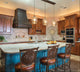 ORB Farmhouse Custom Copper Stove Hood with Hand-Hammered Pattern