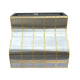 Ogee Stainless Steel Range Hood with Brass Decorative Metal Straps