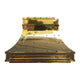 Polished Brass Custom Range Hood 36"W x 24"H x 21"D With Internal Insert