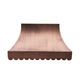 Scalloped Antique Copper Custom Range Hood