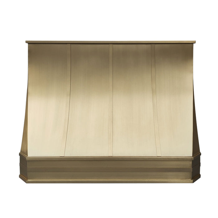 Slope Brass Custom Kitchen Hoods with Bands