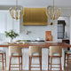 Sloped Handcrafted Brushed Brass Custom Vent Hoods
