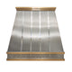 Stainless Steel Custom Slope Kitchen Hoods with Mirror Straps