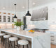 Stainless Steel Range Hood Custom Sloped with Straps