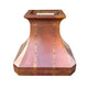Traditional Curved Rustic Fired Copper Hood with Straps