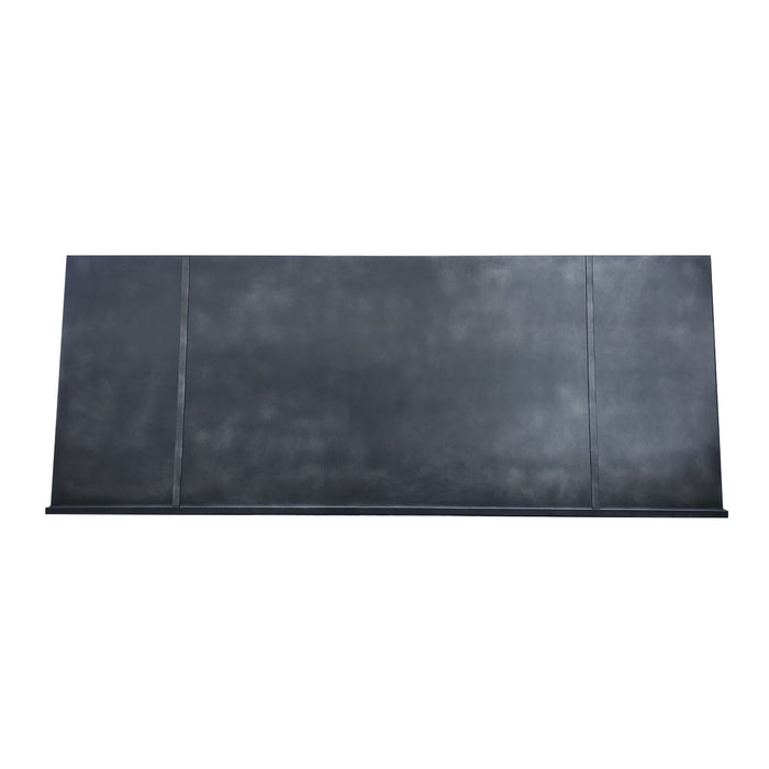 Vintage Zinc Custom Range Hood with Straps