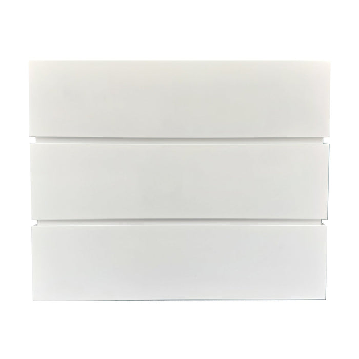 White Range Hood Modern Box Shape