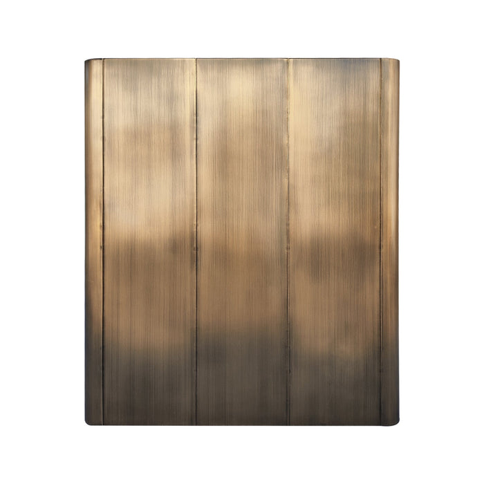 Antique Brass Kitchen Hood Box Design With Bands
