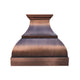 Brushed Custom Bell Copper Kitchen Hood with Apron