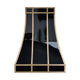Black Stainless Steel Range Hood Custom Sloped Design