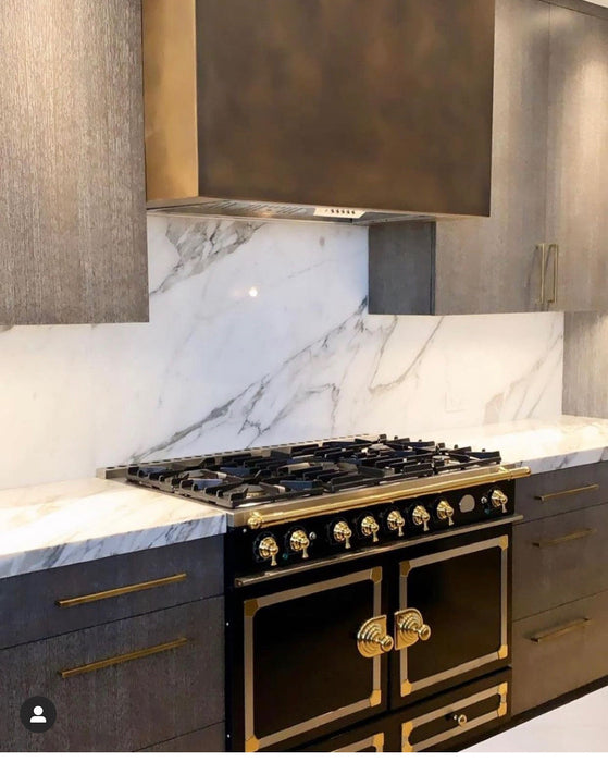 Box Shape Custom Brass Kitchen Hood