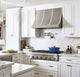 Custom Stainless Steel Slope Vent Hoods with Brass Straps