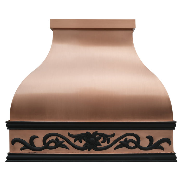 Bell-shaped Custom Farmhouse Copper Range Hood