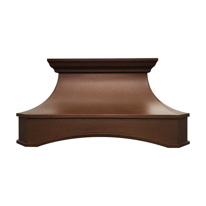Arch Farmhouse Copper Range Hood Vintage Patina