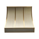 Custom Sloped Stainless Steel Kitchen Hoods with Brass Straps