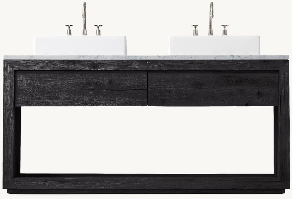 Reclaimed Oak Double Washstand