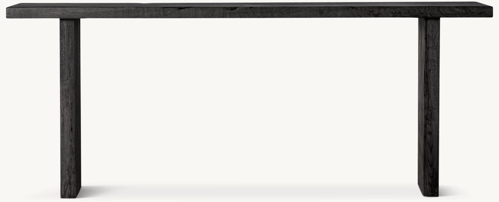 Reclaimed Oak Reeded Console Table