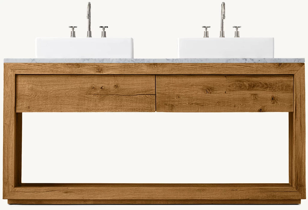 Reclaimed Oak Double Washstand