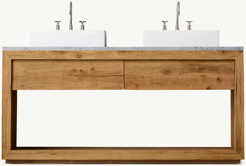 Reclaimed Oak Double Washstand