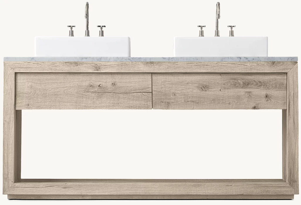 Reclaimed Oak Double Washstand