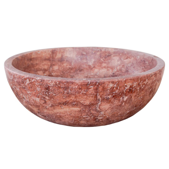 Red Travertine Natural Stone Round Above Vanity Bathroom Sink Honed/Matte NTRVS15