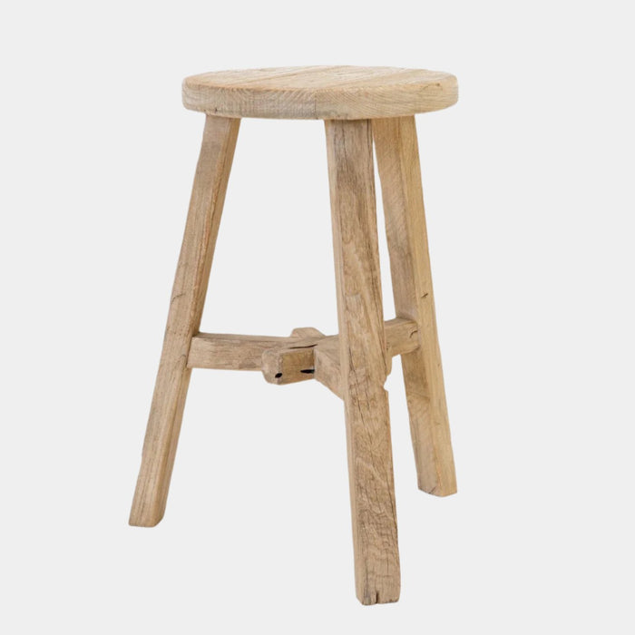 Round Elm Stool