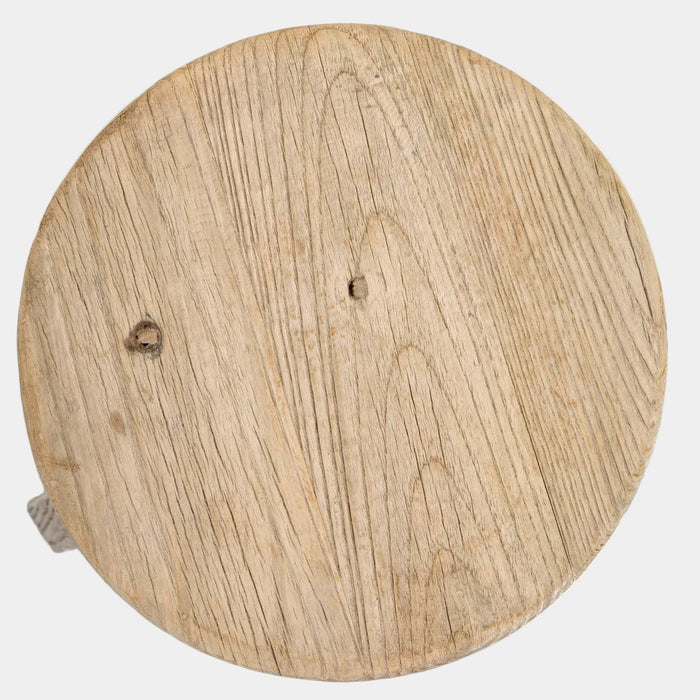 Round Elm Stool
