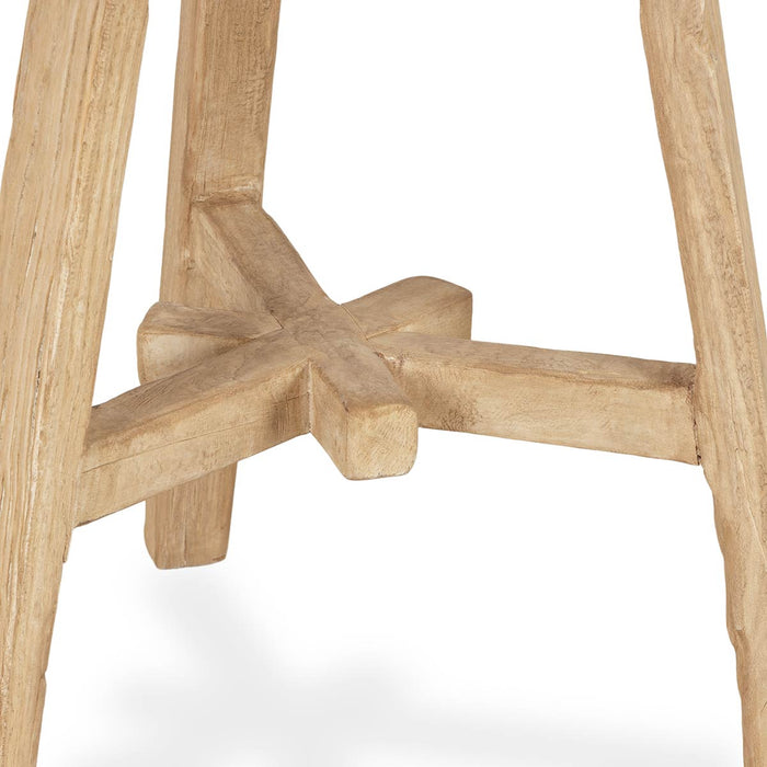 Round Elm Stool