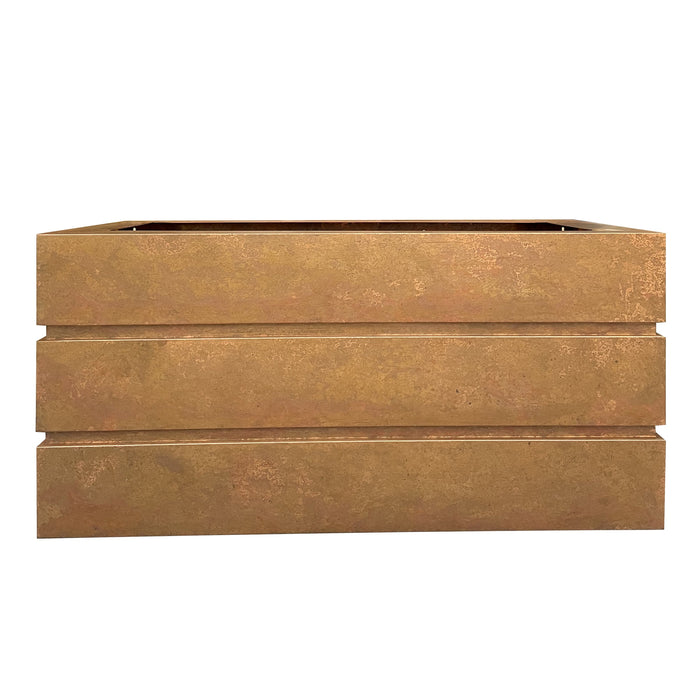 Rustic Box Shape Custom Copper Kitchen Hood