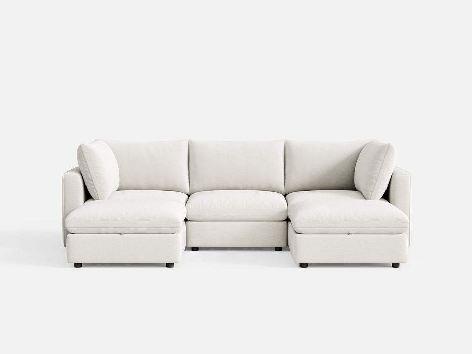 RUBIK V 3 Seats with 2 Ottomans