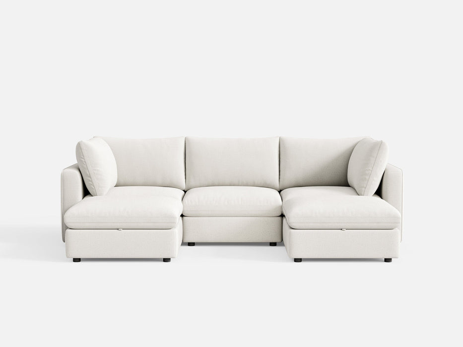 RUBIK V 3 Seats with 2 Ottomans