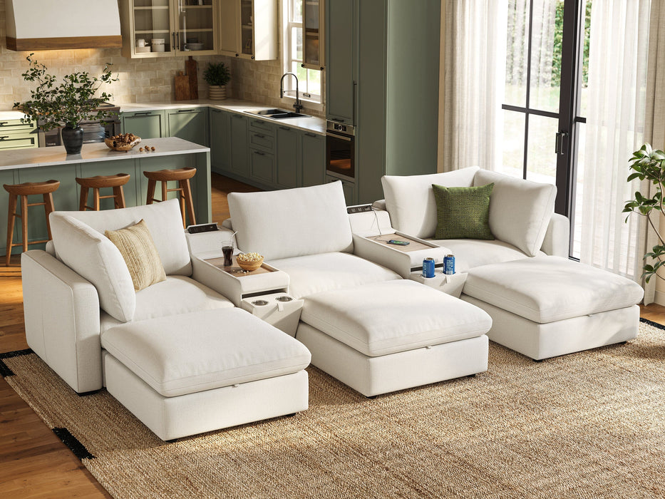 RUBIK V 3 Seats with 3 Ottomans & 2 Consoles