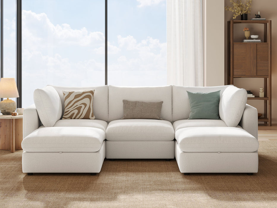 RUBIK V 3 Seats with 2 Ottomans