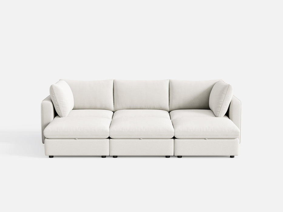 RUBIK V 3 Seats with 3 Ottomans