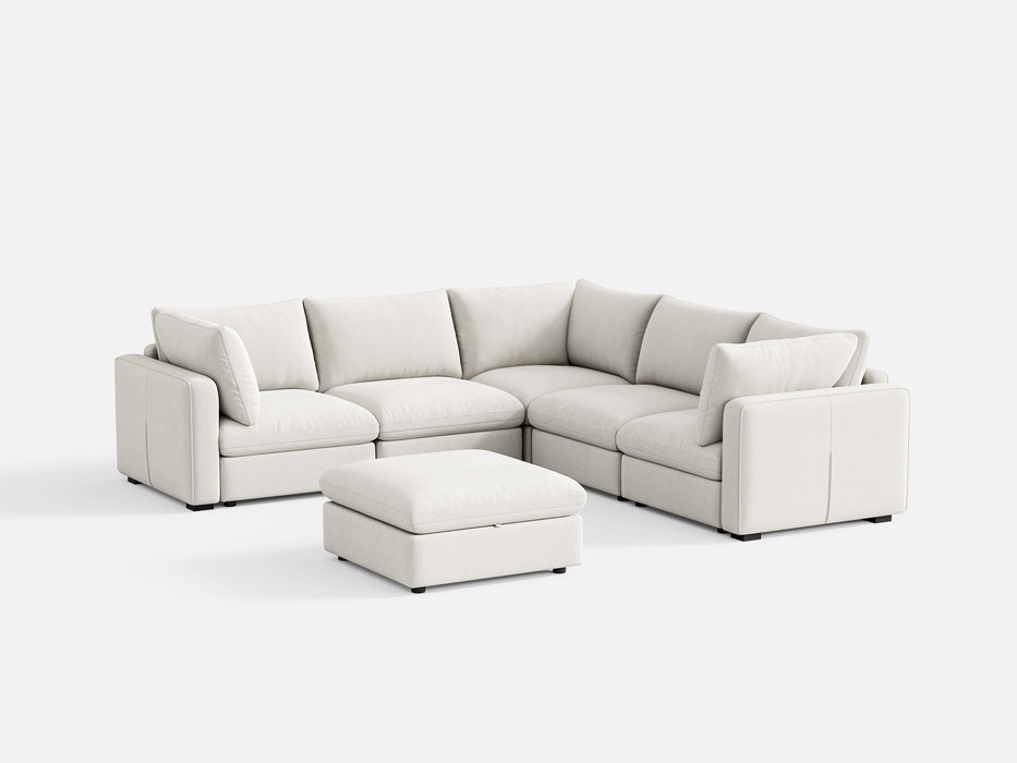 RUBIK V 4 Seats with Corner & Ottoman