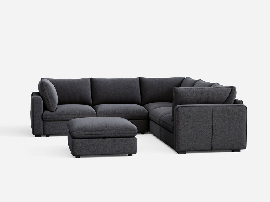 RUBIK V 4 Seats with Corner & Ottoman