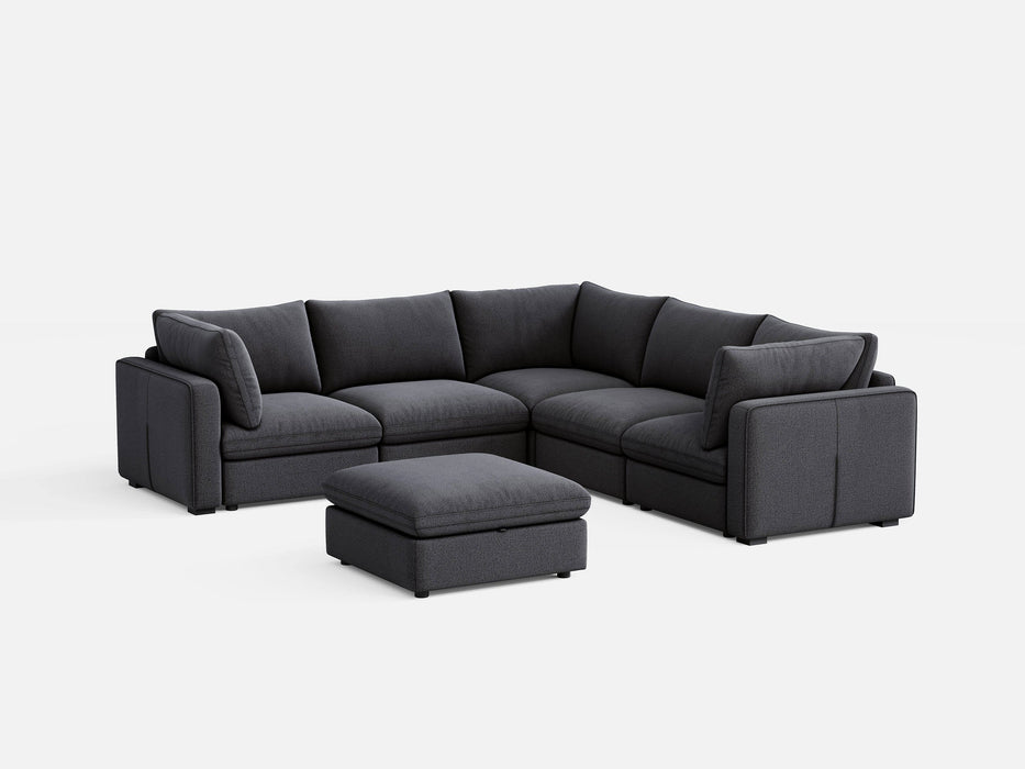 RUBIK V 4 Seats with Corner & Ottoman