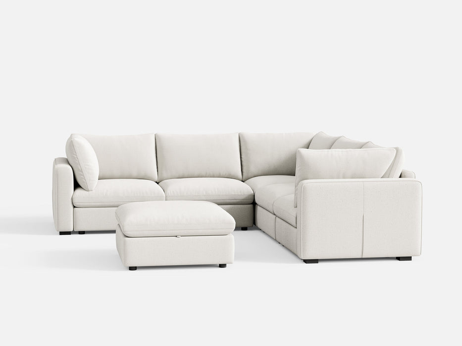 RUBIK V 4 Seats with Corner & Ottoman