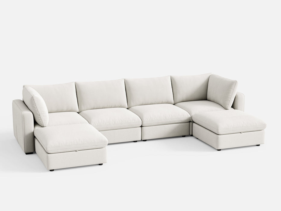 RUBIK V 4 Seats with 2 Ottomans