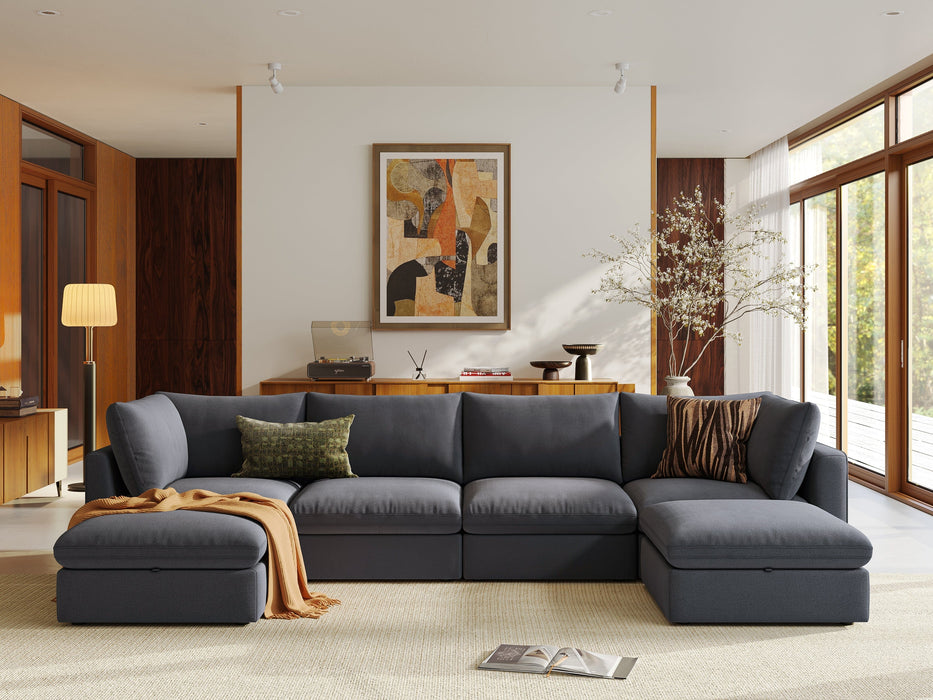 RUBIK V 4 Seats with 2 Ottomans