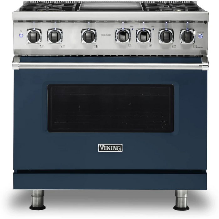 Viking® Professional 5 Series 36" Pro Style Dual Fuel  Range VDR5364GSSLP